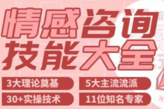 婚姻情感&家庭咨询技能大全【完结】