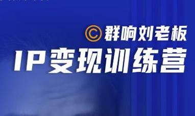 群响刘老板·IP变现训练营第6期【完结】