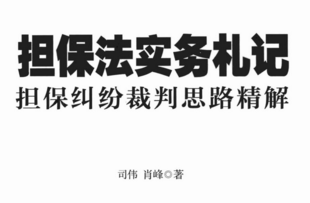 担保法实务札记担保纠纷裁判思路精解 pdf版