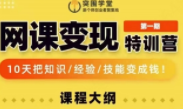 突围学堂网课变现特训营【完结】