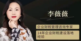 李薇薇给企业的财税锦囊 财务老板必看