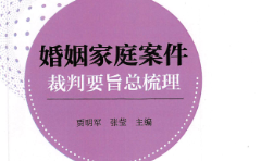 婚姻家庭案件裁判要旨总梳理 2023 pdf版下载