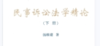 民事诉讼法学精论 上下册 汤维健2022 pdf版下载