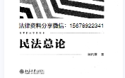 民法总论杨代雄2022 pdf版下载