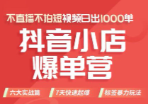 推易抖店商品卡起店实操班新版【网盘资源】