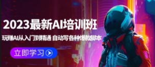 2023最新AI培训班：玩赚AI从入门到精通 自动写各