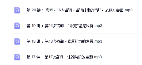 赵丞智 一起遇见温尼科特20节系列课【网盘资源
