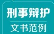 刑事辩护文书范例与实务要点 202305 唐学文【网盘