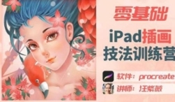 汪紫薇零基础IPAD插画技法实训【网盘资源】