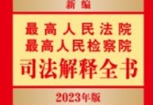 新编最高人民法院 最高人民检察院司法解释全书