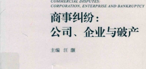 商事纠纷：公司、企业与破产 201901 汪灏 pdf电子