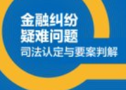 金融纠纷疑难问题司法认定与要案判解 朱丹 20